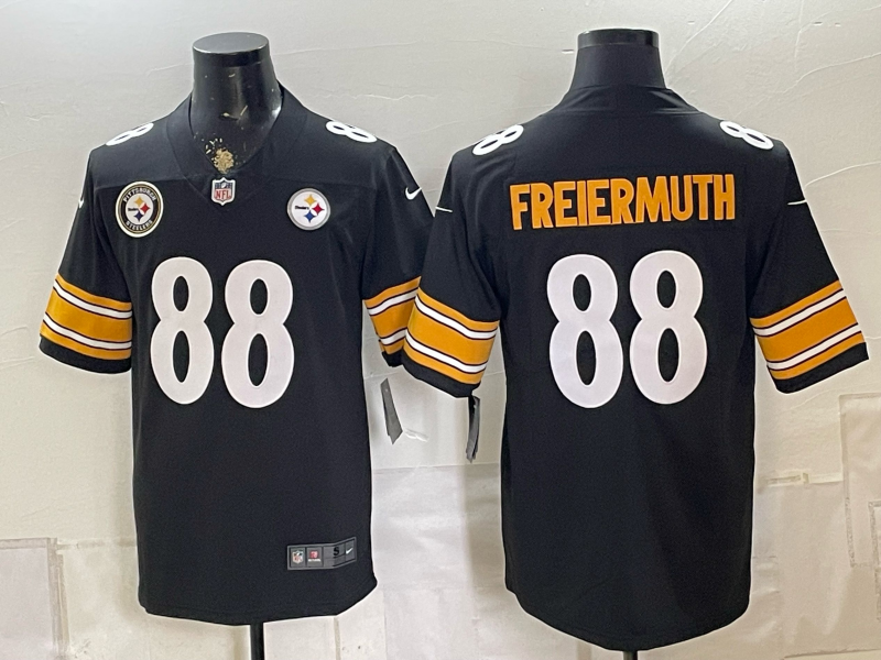 2026 Men Pittsburgh Steelers #88 Freiermuth Black Limited Nike NFL Jersey0831005->pittsburgh steelers->NFL Jersey